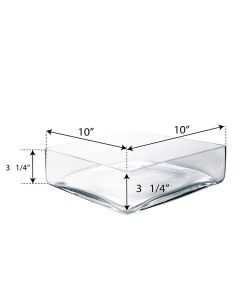 glass square vases wide opening 