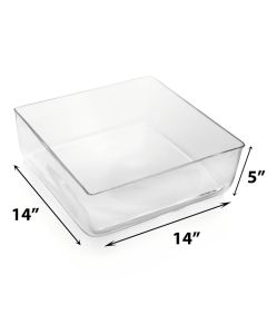glass square vase wide opening