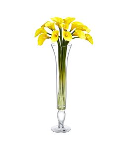 glass trumpet pilsner flare vase wedding centerpieces