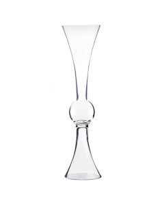glass trumpet vases centerpieces