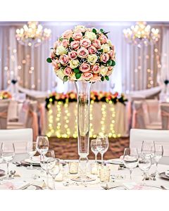 glass trumpet pilsner flare vase wedding centerpieces