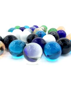 large glass round marble 
