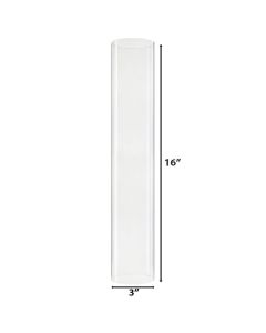 Hurricanes Candle Shade Chimney Tubes. D-3" H-16", Pack of 18 pcs 