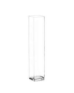 glass square block vases
