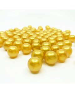 Gold round marbles beads