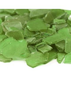 45 lbs Dark Green Flat Sea Glass Vase Fillers, Approx. 67.5 Cups