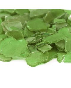 Dark Green Flat Sea Glass Vase Filler, 1.5 Cups/LB