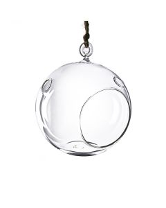 hanging glass terrarium round orbs