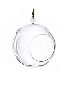 hanging glass terrarium round orbs
