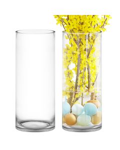 large and tall glass cylinder vases