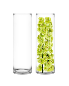 10 inches diameter glass cylinder vases