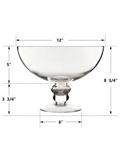 glass fruit bowl