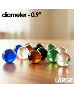 large glass round marble 