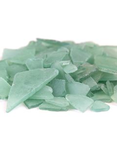Flat Sea Glass Vase Filler, 1.5 Cups/LB (16 Colors To Choose From)  (Wholesale 45 LBS/Case)-Pine Green