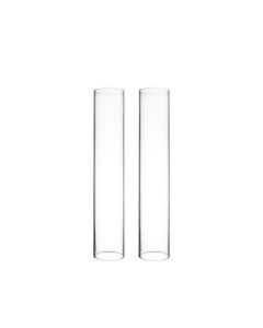 12 pcs Glass Hurricanes Shades. D-2.5" Chimney Tubes (Multiple Sizes)-14 in-Pack of 12
