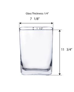 rectangle glass vases