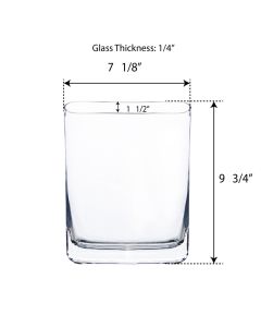 rectangle glass vases