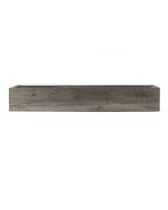 wood planter with zinc liner