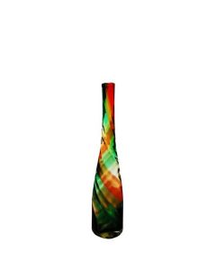 RED GREEN CHRISTMAS VASE