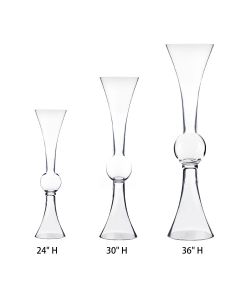 glass trumpet vases