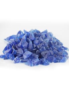 Frosted Blue Sea Glass Crushed Vase Filler Aquarium Nautical Decor