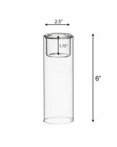 glass tea light candle holders bud vases