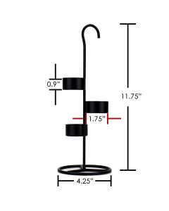 Tea Light Black Metal Candle Holder Stands