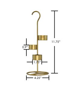 Tea Light Gold Metal Candle Holder Stands