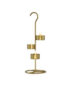 Tea Light Gold Metal Candle Holder Stands