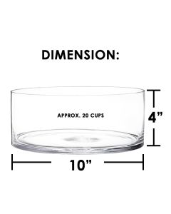 10 inches glass cylinder vases centerpieces