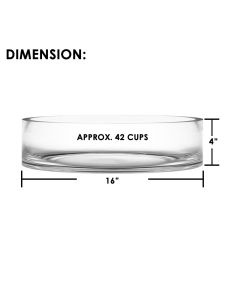 glass cylinder vases 16 inches opening with 4 inches tall