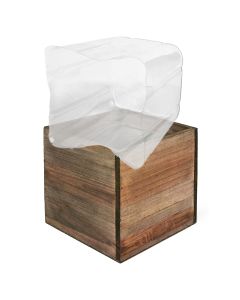 wood cube planter box