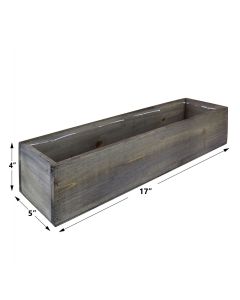 wood planter boxes 17 inches long
