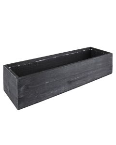 black wood planter box 17 inches