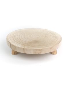 Wood Slice 9", 11" and 13" Plant Stand Pedestal Footed Riser Serve Board 