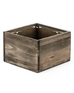 square wood planter box