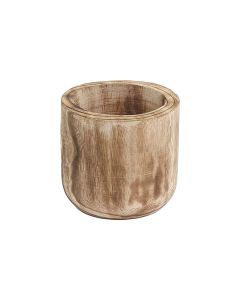 wood planter cylinder vases