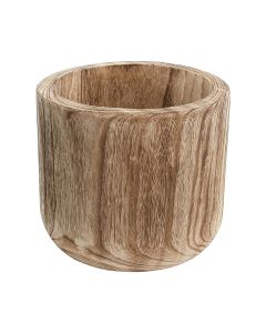 11 inches wood cylinder planters