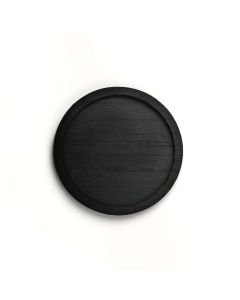 black 9 inches wooden tray