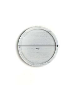 9 inches white serving tray