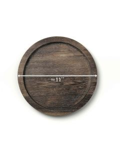 brown wooden serve tray