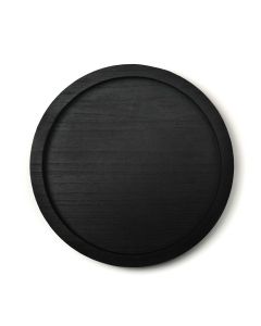 large 13 inches black wooden tray