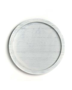 white 13 inches wooden serve tray