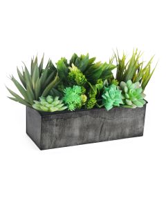 metal rustic farm house zinc rectangle planter