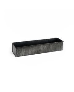 zinc rectangle galvanized metal planters