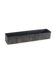 zinc rectangle galvanized metal planters