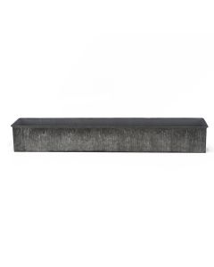 zinc rectangle galvanized metal planters