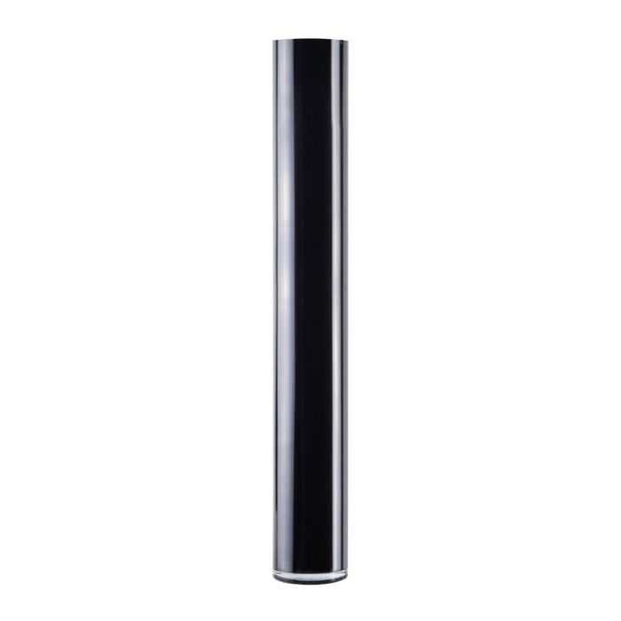 black glass cylinder vases