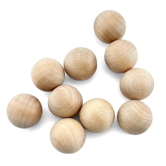 1.25-inch wood balls for crafts