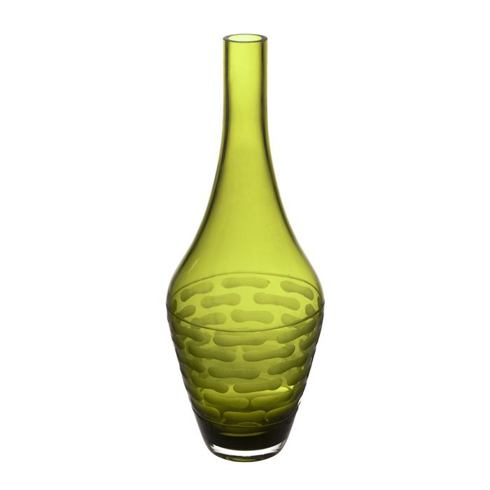 olive green teardrop glass vases bud vase floral art glass